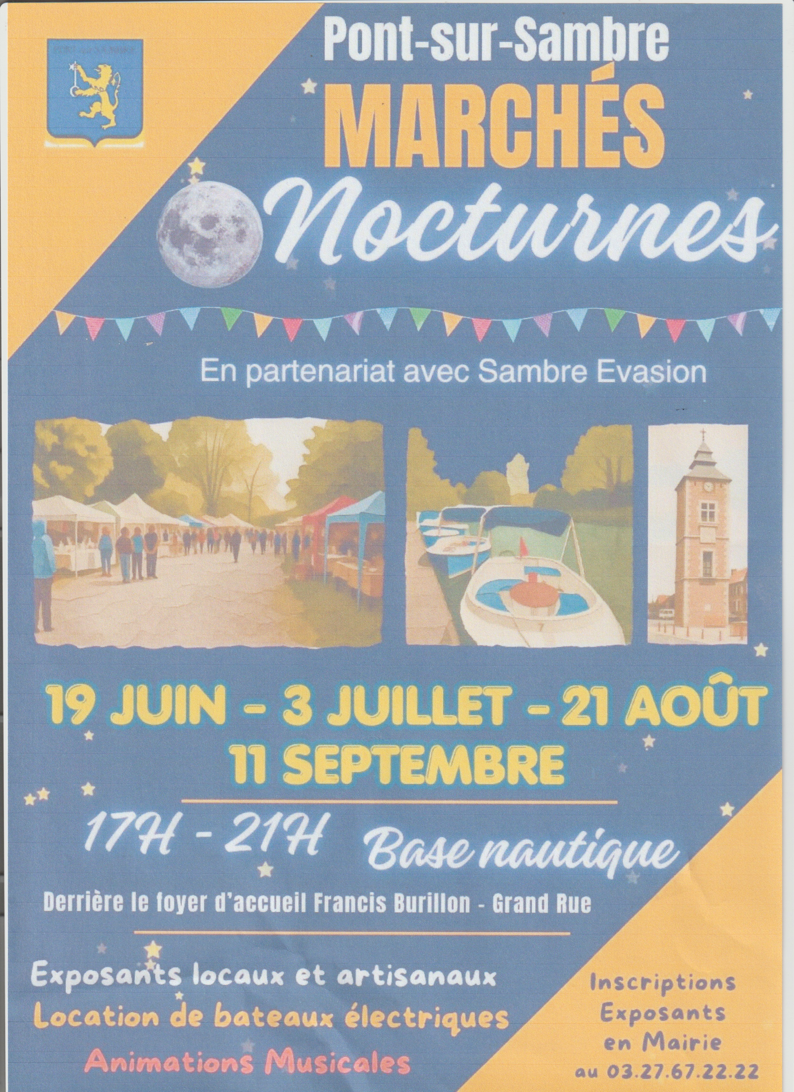 Pont sur Sambre March&eacute;s nocturnes