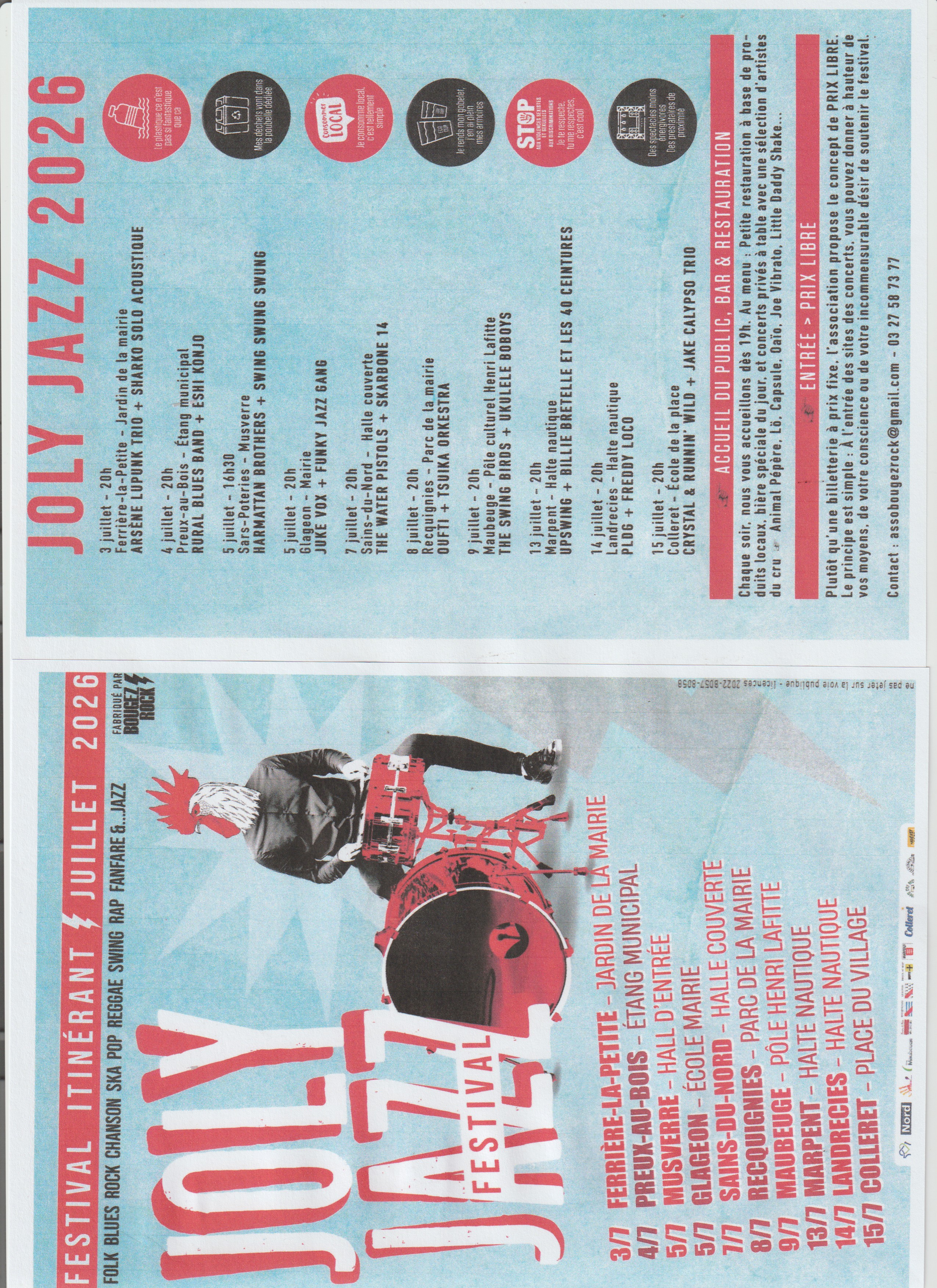 JOLY JAZZ du 03/07 au 15/07/2026 