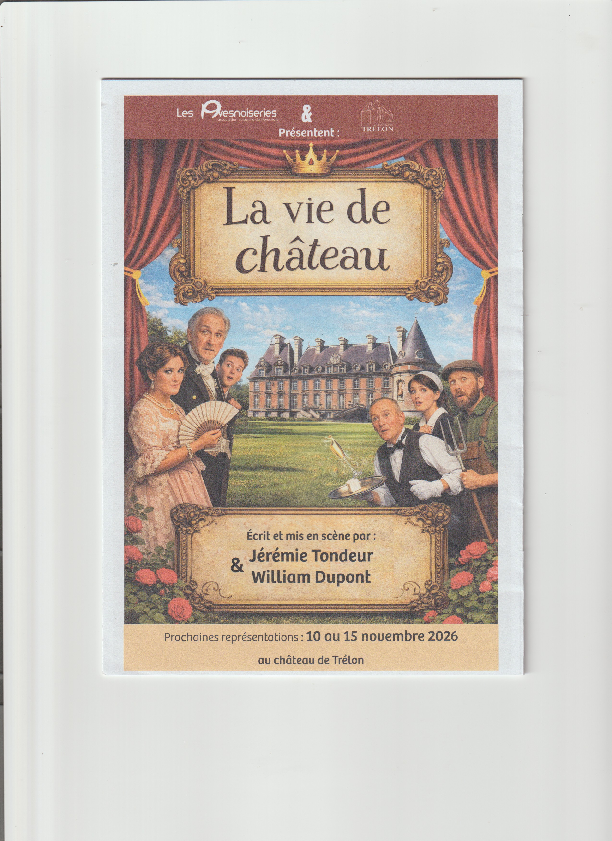 Ch&acirc;teau Tr&eacute;lon "La vie de Ch&acirc;teau" du 10 au 15 novembre 2026