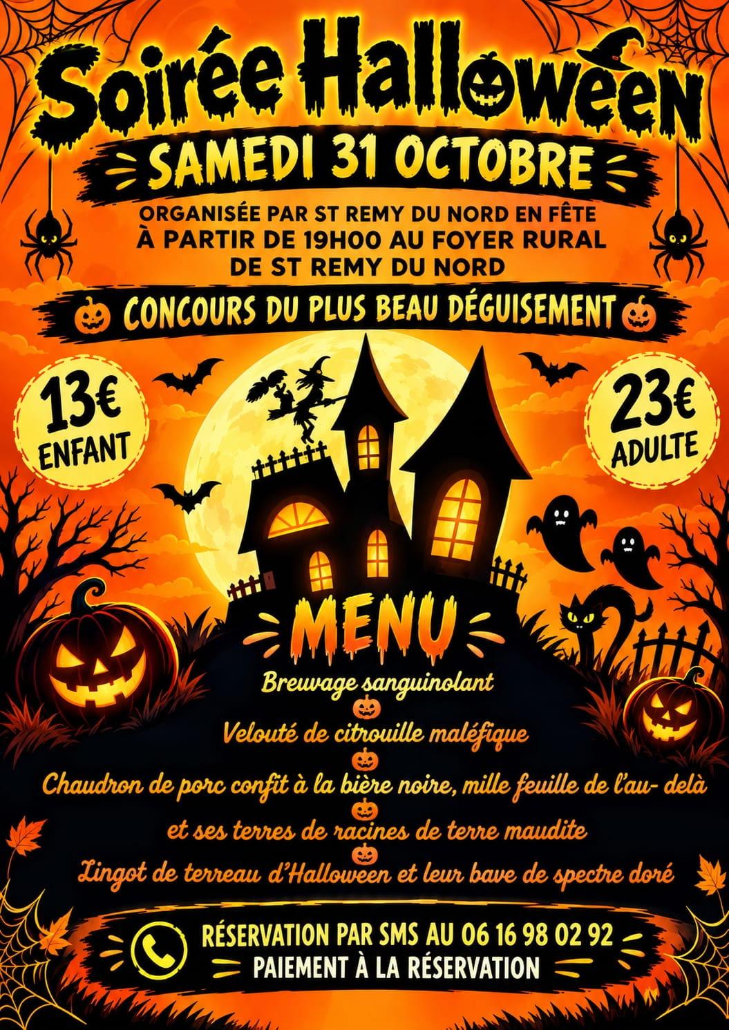 Saint R&eacute;my du Nord le 31/10 Soir&eacute;e HALLOWEEN